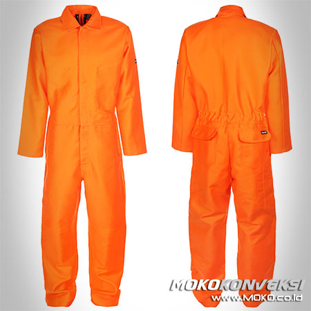 Jual Baju Wearpack Coverall Warna Orange Polos Online
