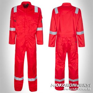 Harga Wearpack Pemadam Coverall High Visibility Warna Merah Cabe Reflective Material