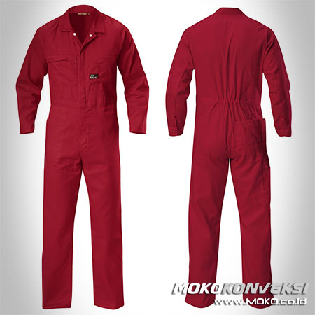 Jual Baju Wearpack Coverall Murah Warna Merah Marun Polos