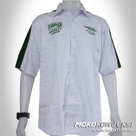 Jual Baju Kemeja Putih Terbaru Kemeja Seragam Kerjaaston martin racing pit shirt