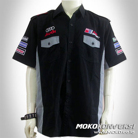 Model Kemeja Pria Baju otomotif racing team crew shirt 3