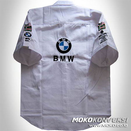 Model Baju Kemeja Pria Seragam bmw f1 sauber team racing shirts