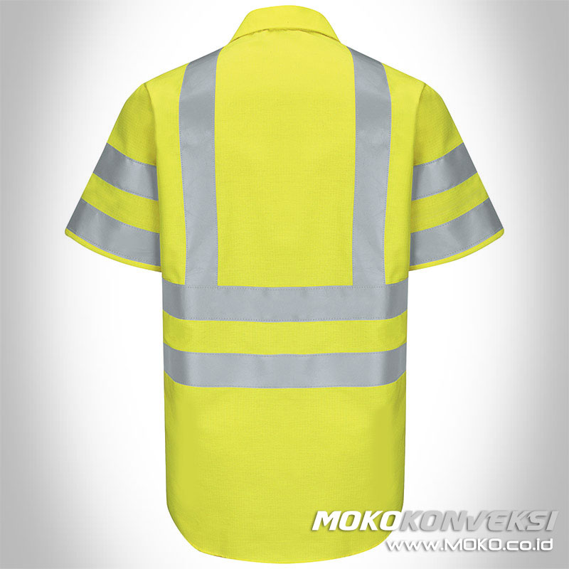 pakaian safety baju seragam safety kuning reflector scotchlite
