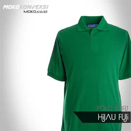 Kaos Seragam Kantor Desain Kaos Polo Shirt polos warna hijau fuji
