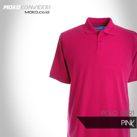 Model Kaos Polo Shirt polos warna pink