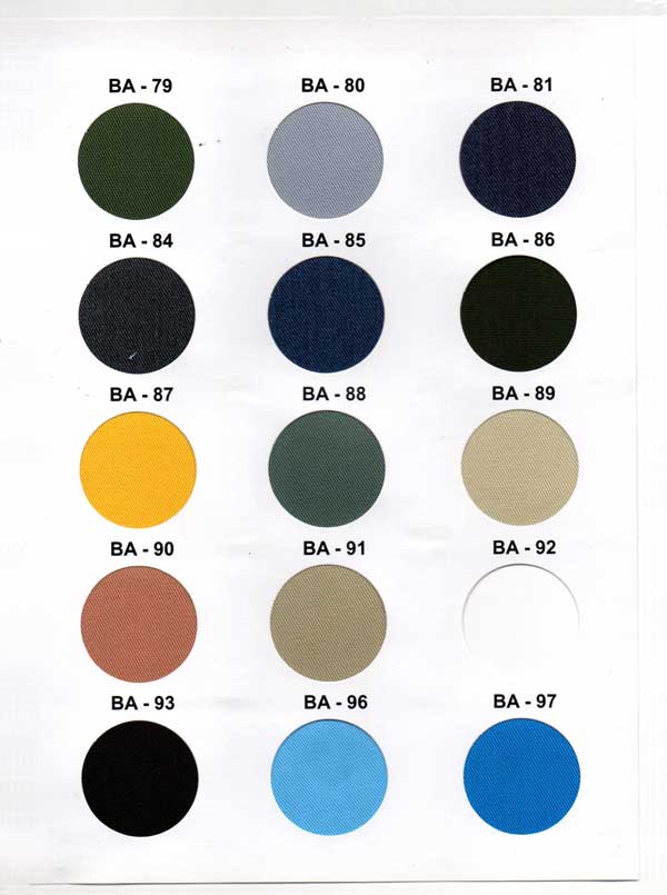 moko konveksi kain genzana 4 sample warna kain untuk seragam kantor
