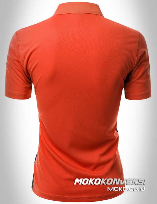 harga kaos polo bordir desain kaos polo shirt sporty warna merah belakang moko konveksi
